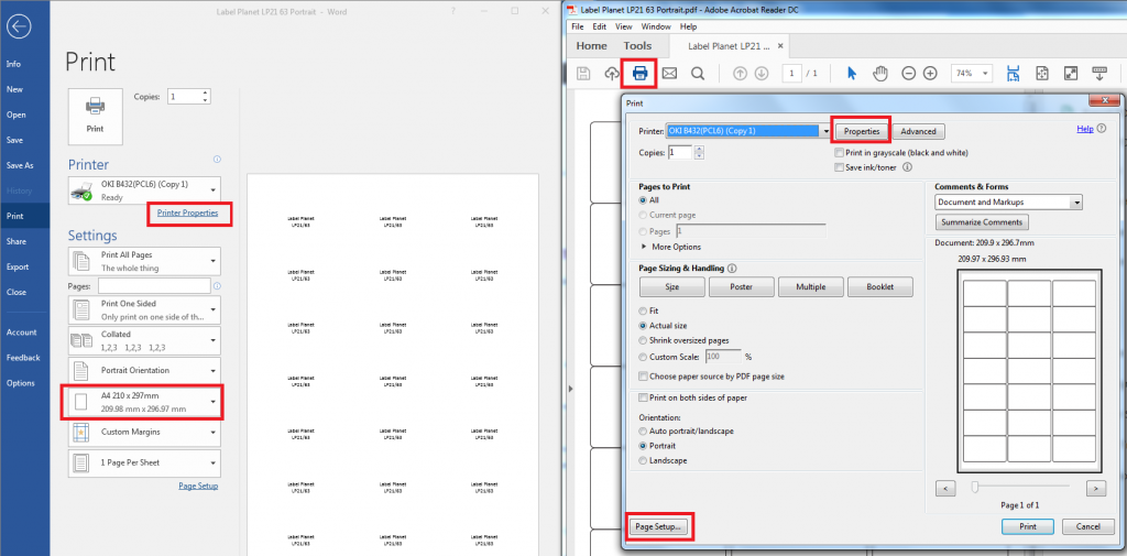 How to pick the perfect print setting for label templates